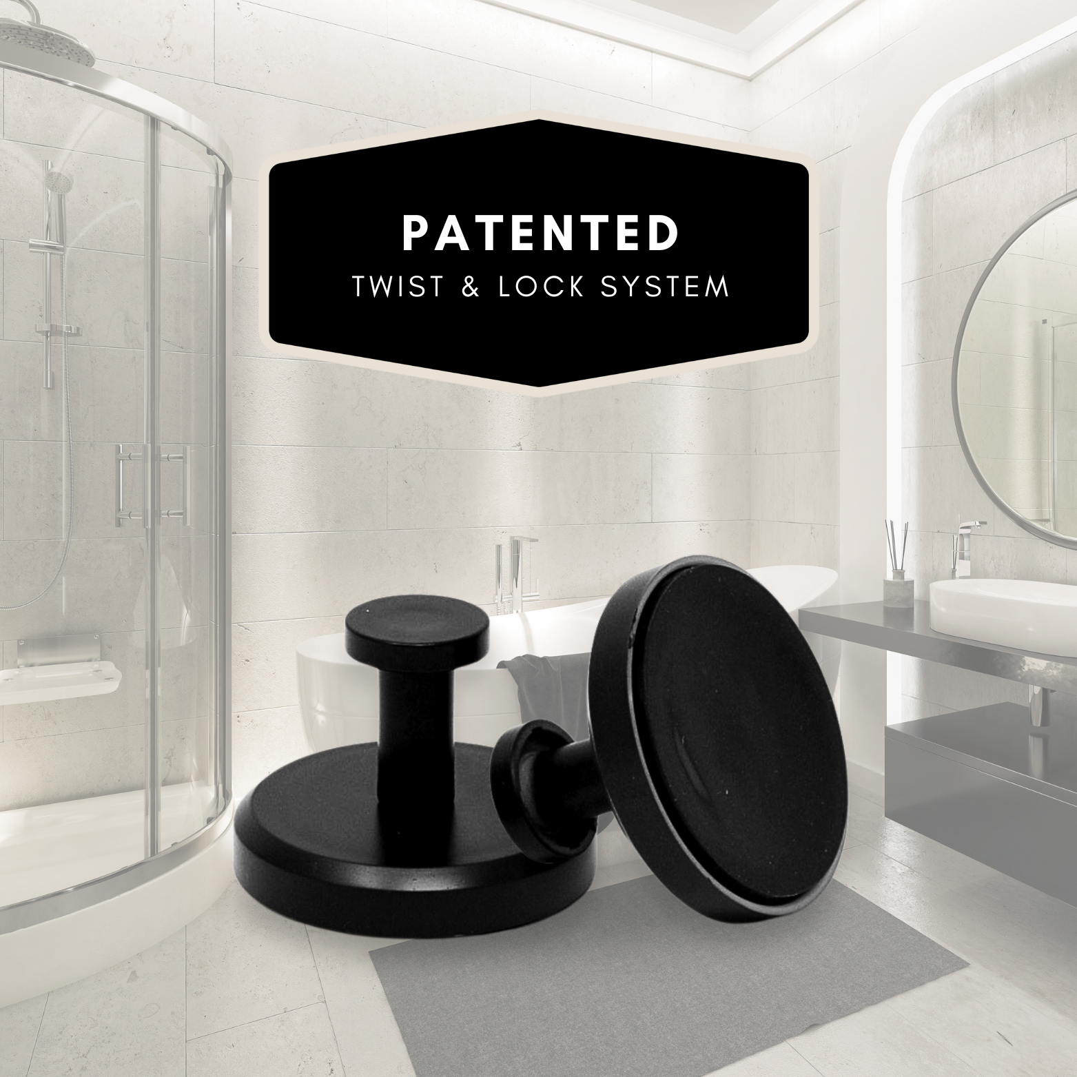 GANCI A VENTOSA NERI