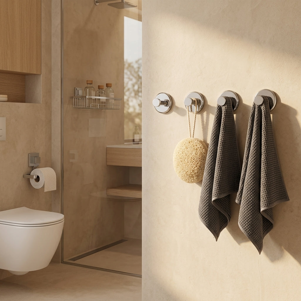 HOOKS & STORAGE BUNDLE CHROME